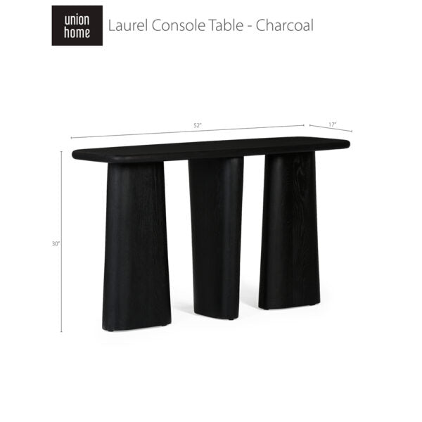 Laurel Console Table – Charcoal
