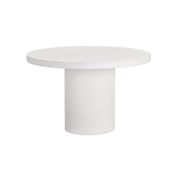 Nicolette Dining Table - White - 55"