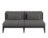 Ibiza 2 Seater Sofa - Charcoal - Gracebay Grey