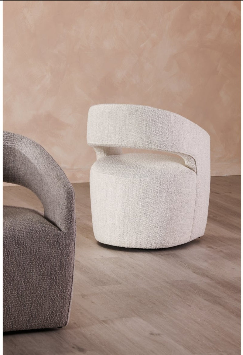 BARROW PERFORMANCE FABRIC ROLLING DINING CHAIR